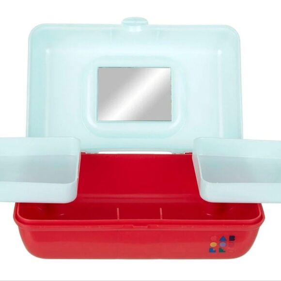 Caboodles Pretty In Petite Makeup Organizer- Mint Over Burgandy - Picture 3 of 7